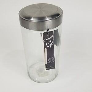 Glass Storage Jar With Metal Lid!